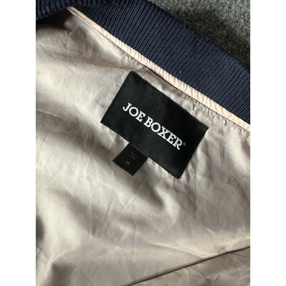 Joe Boxer Jacket Womans Medium Limited Edition Navy Blue Bomber Y2K Fashion - Picture 7 of 7